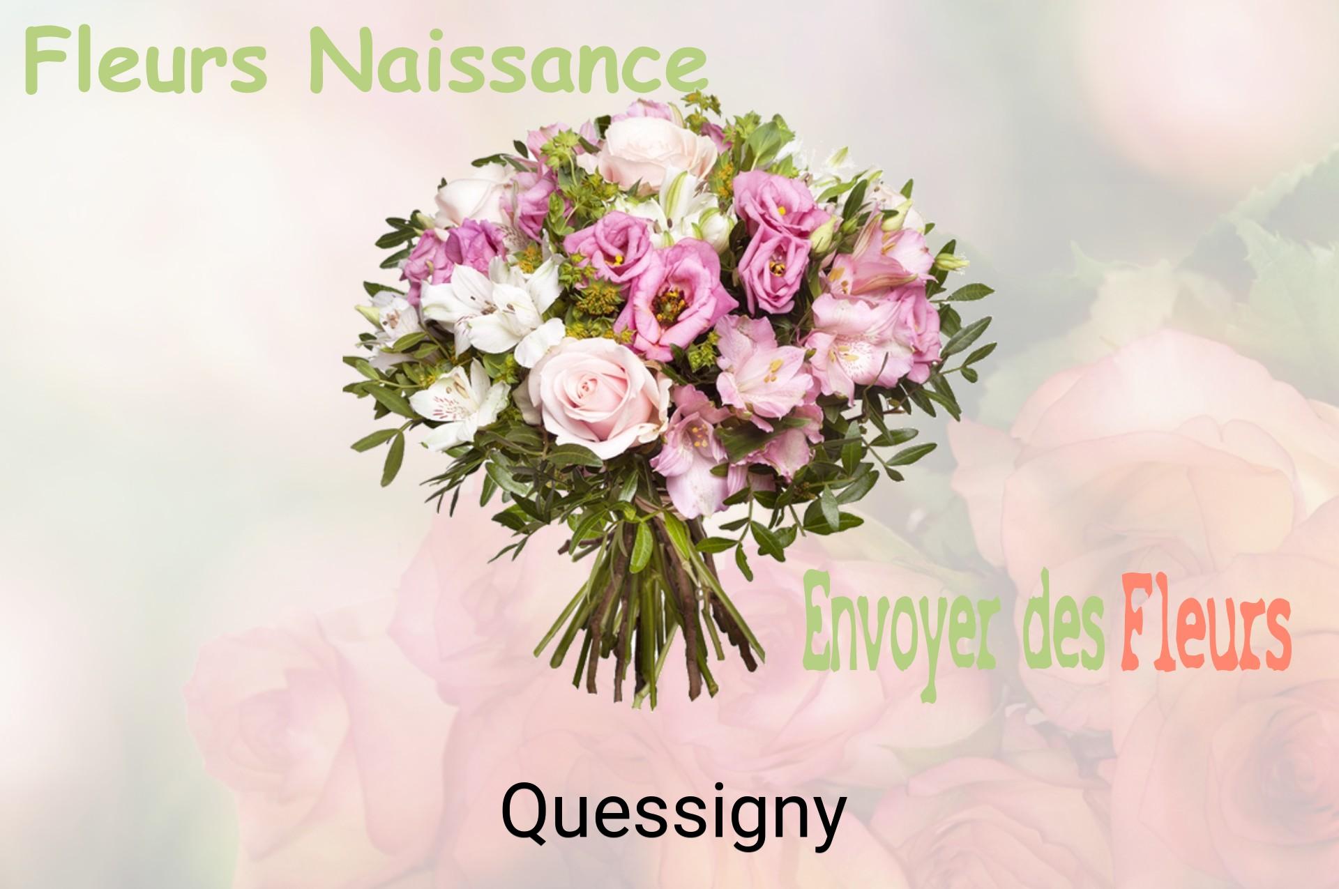Bouquet de fleurs de naissance livré à Quessigny